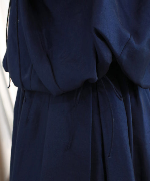 viscose satin balloon blouse